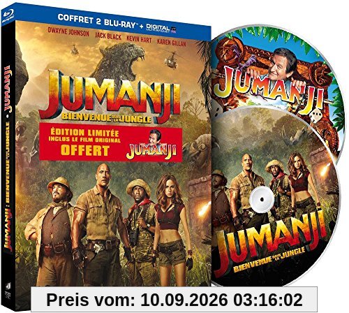 Coffret jumanji 2 films : bienvenue dans la jungle ; jumanji [Blu-ray] [FR Import]