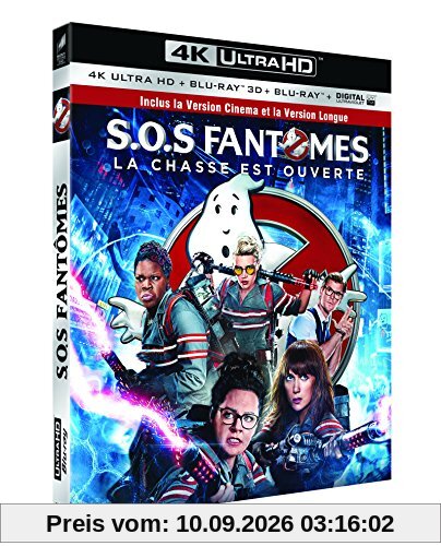 SOS Fantômes [4K Ultra HD + Blu-ray 3D + Blu-ray 2D Version Longue + Copie digitale UltraViolet]