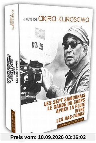 Coffret akira kurosawa : les sept samouraïs ; le garde du corps ; après la pluie ; vivre ; les bas-fonds [FR Import]