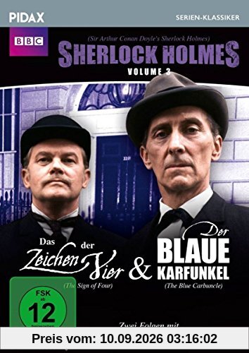 Sherlock Holmes, Vol. 3 (Sir Arthur Conan Doyle's Sherlock Holmes) / 2 weitere Folgen: DAS ZEICHEN DER VIER + DER BLAUE KARFUNKEL (Pidax Serien-Klassiker)