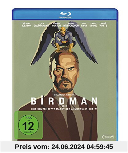 Birdman oder (Die unverhoffte Macht der Ahnungslosigkeit) [Blu-ray]