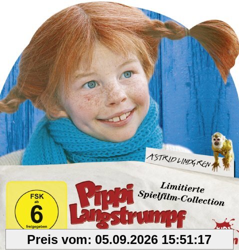 Pippi Langstrumpf Sonderedition als Leporellofächer [4 DVDs]