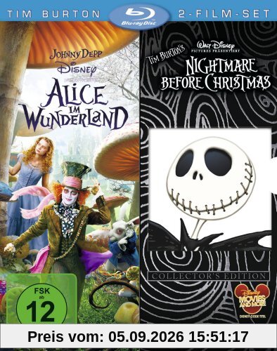 Nightmare before Christmas/Alice im Wunderland [Blu-ray]
