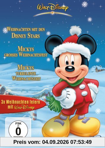 3 x Weihnachten feiern mit Walt Disney [3 DVDs]
