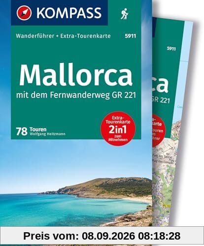 KOMPASS Wanderführer Mallorca, 78 Touren: mit Extra-Tourenkarte, GPX-Daten zum Download