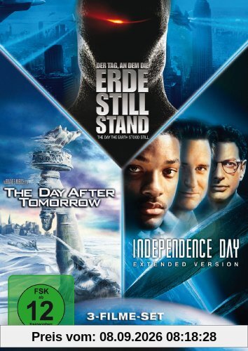 Der Tag, an dem die Erde stillstand / Independence Day, Ext. / The Day After Tomorrow (3 Discs