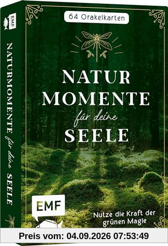 Orakel-Karten-Box: Naturmomente für deine Seele: Nutze die Kraft der grünen Magie: 64 Orakel-Karten mit Botschaften aus dem Tier- und Pflanzen-Universum für Heilung, Kraft und Fülle