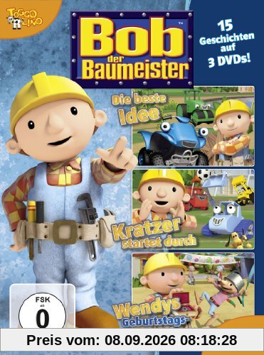 Bob der Baumeister - 15 Geschichten auf 3 DVDs