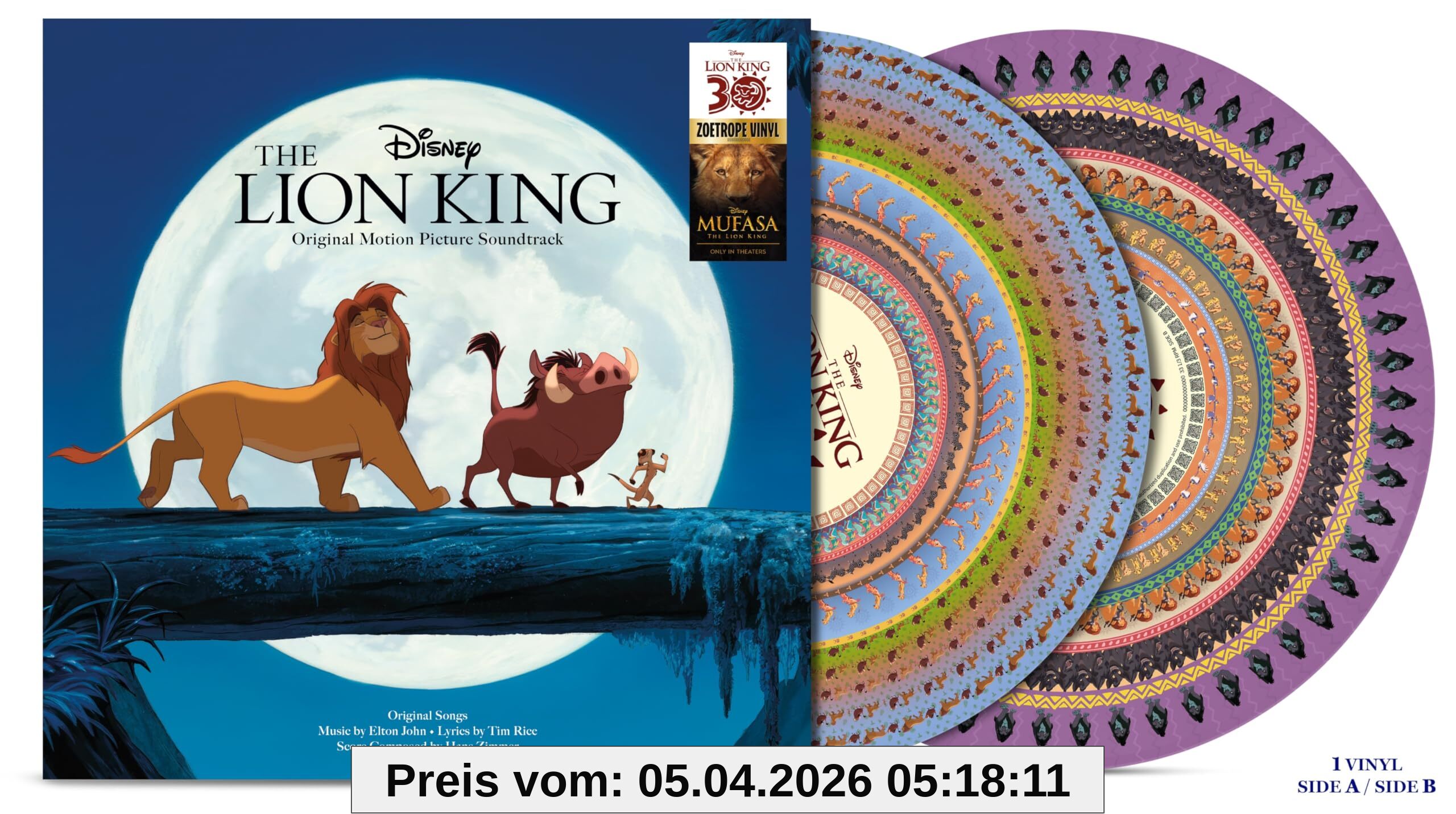 The Lion King (30th Anniversary Zoetrope Vinyl)
