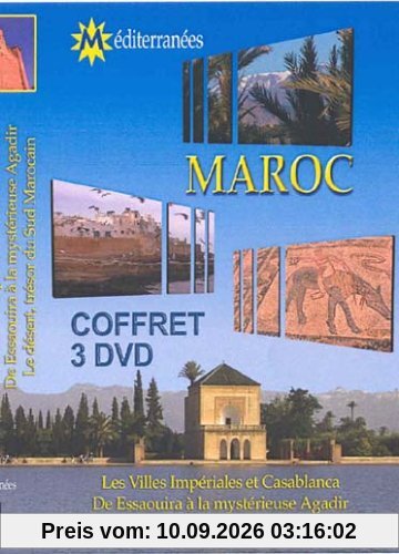 Coffret Maroc : Les villes impériales et Casablanca / de Essaouira à la mystérieuse Agadir / le désert, trésor du sud ma - Coffret 3 DVD [FR Import]