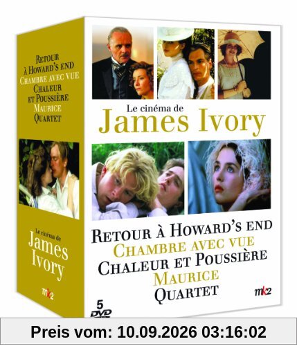 Coffret james ivory : retour à howards end ; maurice ; chambre avec vue ; chaleur et poussière ; quartet [FR Import]