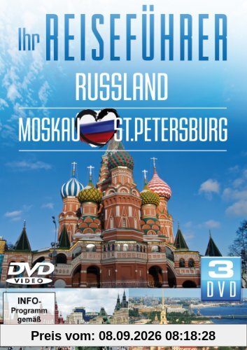 Ihr Reiseführer - Russland - Moskau - St. Petersburg (3DVDs)