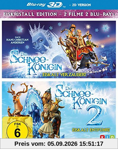 Die Schneekönigin 3D 1+2 - Box [2 Blu-rays 3D]