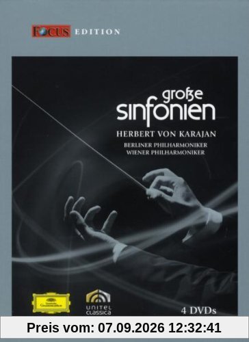 Herbert von Karajan - Große Sinfonien (Focus Edition) [4 DVDs]