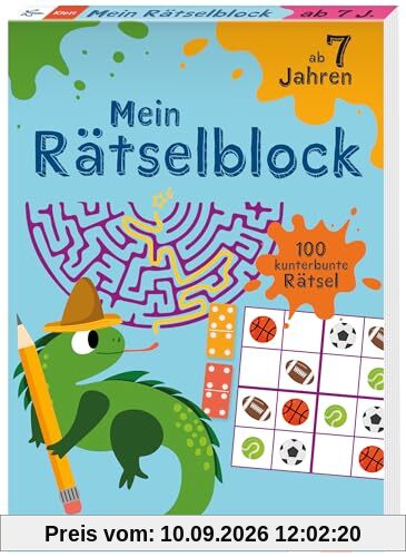 Klett Mein Rätselblock ab 7 Jahren: 100 kunterbunte Rätsel