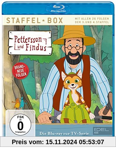 Pettersson und Findus: Staffel-Box 3 + 4 - Die Blu-ray mit allen 26 Folgen