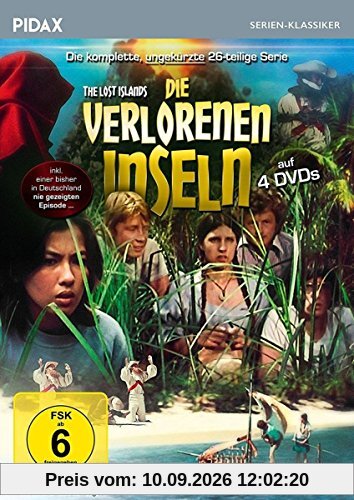 Die verlorenen Inseln (The Lost Islands) / Die komplette, ungekürzte 26-teilige Kult-Abenteuerserie inkl. einer bisher nicht ausgestrahlten Episode (Pidax Serien-Klassiker)[4 DVDs]