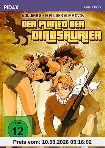Der Planet der Dinosaurier, Vol. 2 / Weitere 13 Folgen der Abenteuerserie frei nach dem Roman ZWEI JAHRE FERIEN von Jules Verne (Pidax Animation) [2 DVDs]