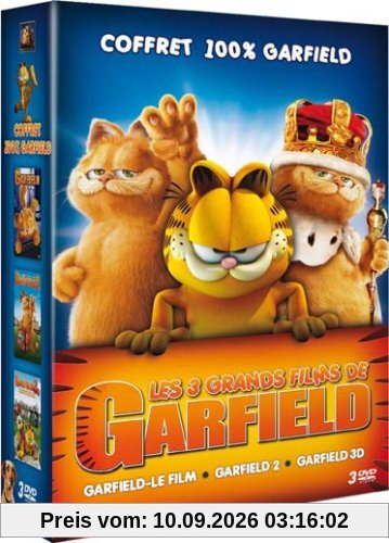 Coffret garfield : garfield, le film ; garfield 2 ; garfield 3D [FR Import]