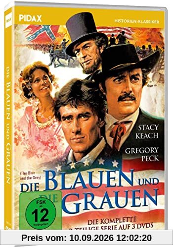Die Blauen und die Grauen (The Blue and the Gray) / Der komplette Dreiteiler mit Gregory Peck und Stacey Keach (Pidax Historien-Klassiker) [3 DVDs]