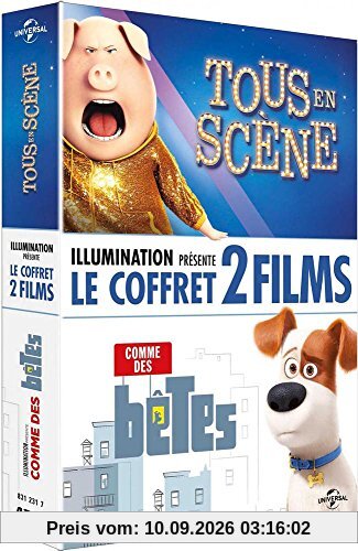 Coffret animation 2 films : tous en scène: comme des bêtes [FR Import]