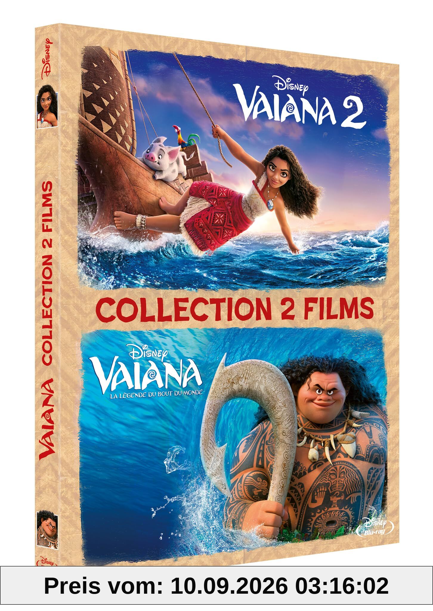 Coffret Vaiana, La légende du bout du monde + Vaiana 2 [Blu-Ray]