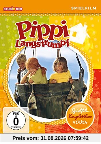 Pippi Langstrumpf - Spielfilm Komplettbox [4 DVDs]