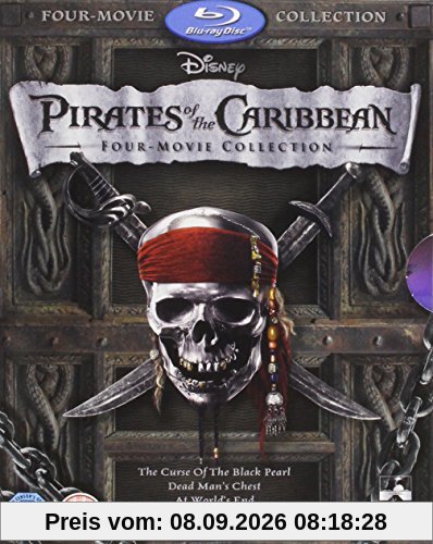 Pirates of the Caribbean 1-4 Boxset [Blu-ray] [UK Import]