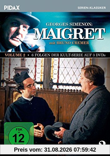 Maigret, Vol. 2 / Weitere 6 Folgen der Kult-Serie mit Bruno Cremer nach dem Romanen von Georges Simenon (Pidax Serien-Klassiker) [3 DVDs]