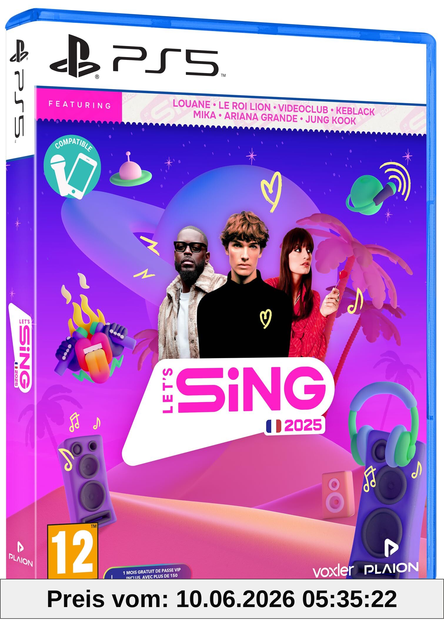 KOCH MEDIA Videospiel Playstation 5 Let's Sing 2025 (FR) - Marke EAN: 4020628582326
