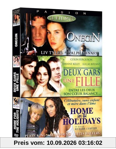 Coffret passion : onegin ; deux gars une fille ; home for the holidays [FR Import]