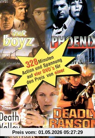 4 x Action (Hot Boyz - Phoenix - Death Valley - Deadly Ransom) [4 DVDs]