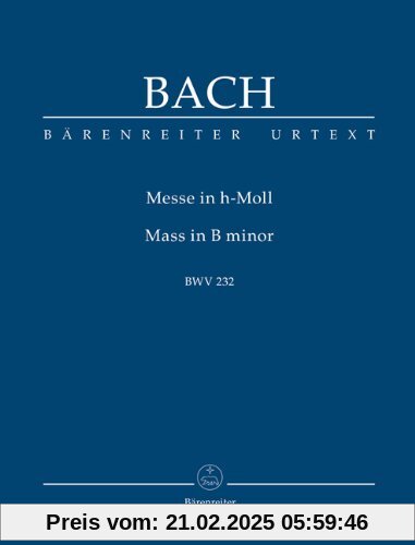 Messe in h-Moll BWV 232: Studienpartitur