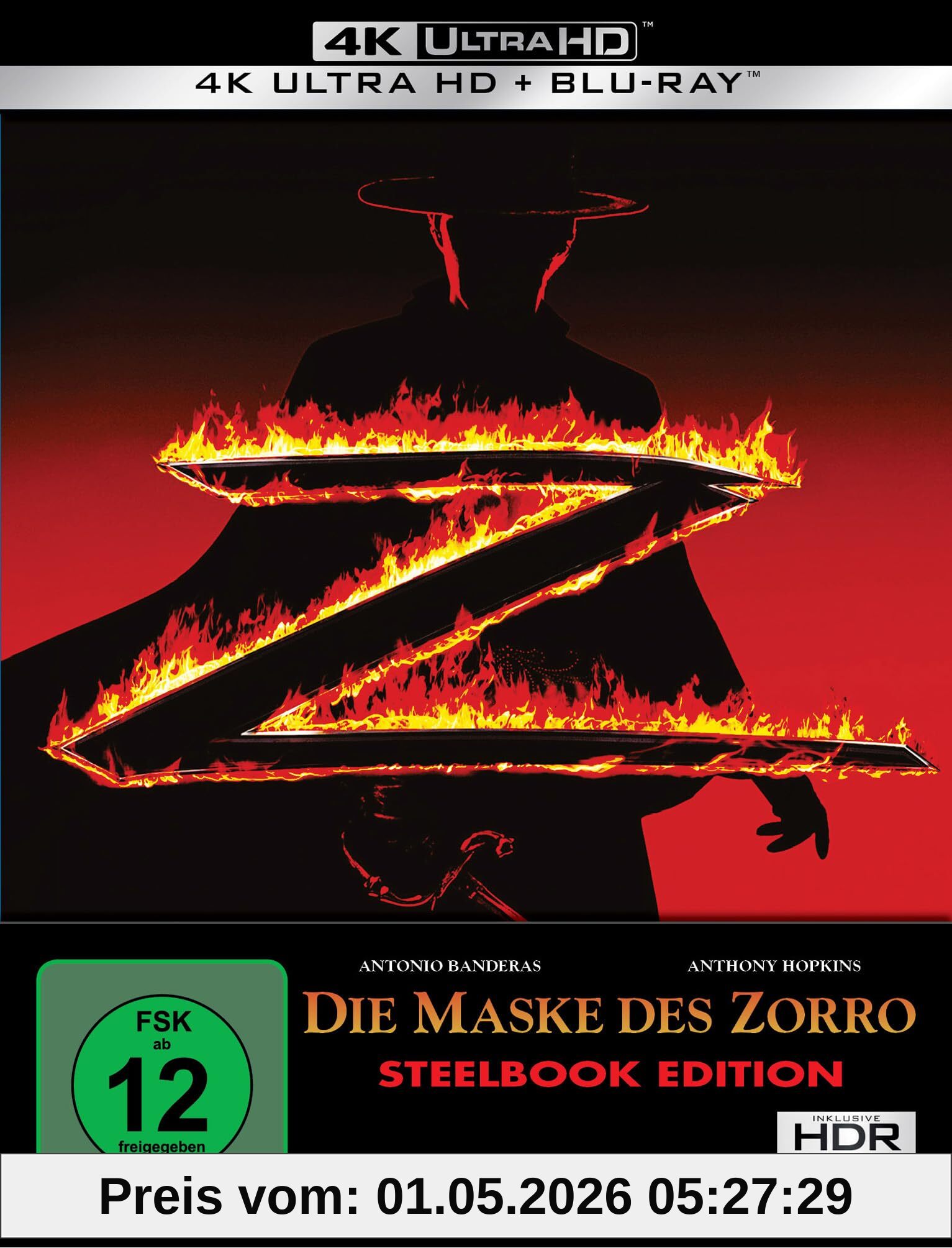 Die Maske des Zorro (Limitiertes Steelbook, 4K-UHD+Blu-ray)
