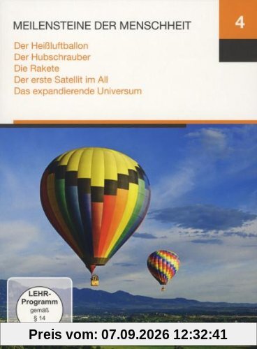 Meilensteine 4 (Der Heißluftballon / Der Hubschrauber / Die Rakete / Der erste Satellit im All / Das expandierende Universum)