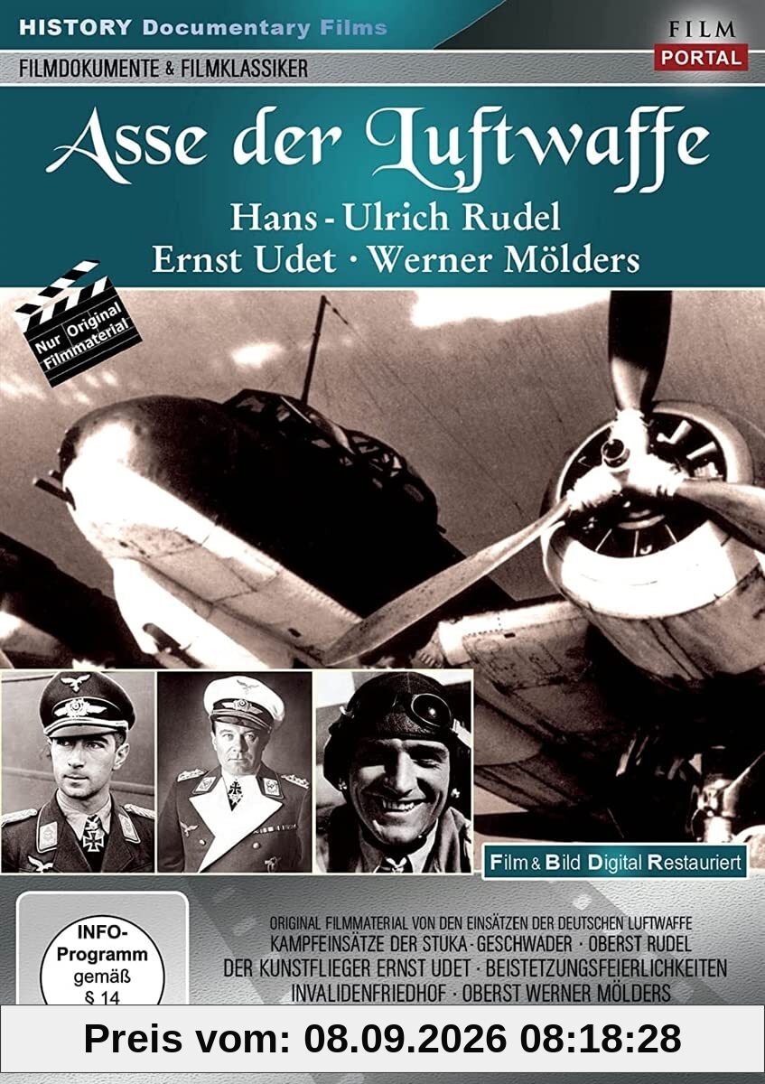 Asse der Luftwaffe - Hans Ulrich Rudel, Ernst Udet, Werner Mölders