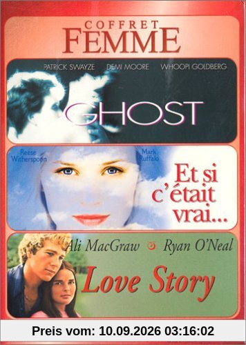 Coffret cadeau Femme 3 DVD : Ghost / Et si c'était vrai / Love story [FR Import]