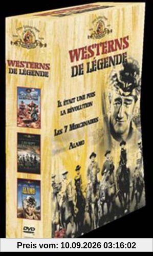 Coffret Western 3 DVD - Vol.2 : Il était une fois la révolution / Les 7 Mercenaires / Alamo [FR IMPORT]