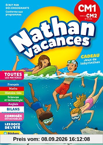 Nathan vacances, CM1 vers le CM2, 9-10 ans : toutes les matières