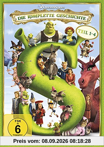 Shrek - Die komplette Geschichte, Teil 1-4 [4 DVDs]