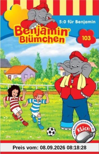 Benjamin Blümchen 103. 5:0 für Benjamin. Cassette [Musikkassette]
