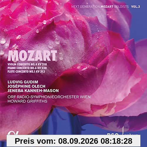 Mozart: Violinkonzert KV 218, Klavierkonzert KV 238, Flötenkonzert KV 313