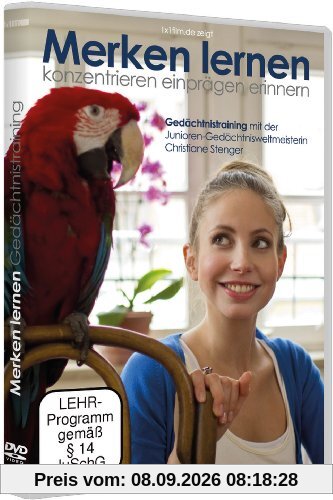Gedächtnistraining mit Christiane Stenger - Merken Lernen (DVD) besser konzentrieren, einprägen erinnern