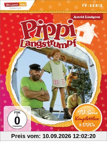 Astrid Lindgren: Pippi Langstrumpf - TV-Serie Komplettbox [5 DVDs]