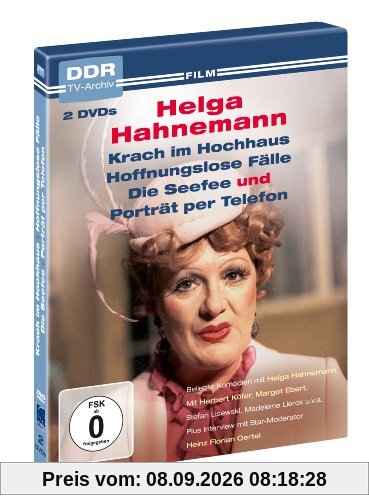 Helga Hahnemann - DDR TV-Archiv (2 DVDs - Krach im Hochhaus, Hoffnungslose Fälle, Die Seefee, Porträt per Telefon )