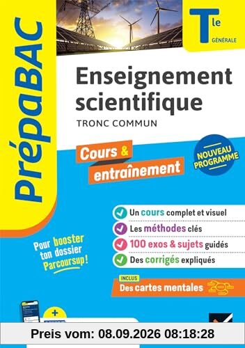Enseignement scientifique tronc commun, terminale générale : nouveau programme