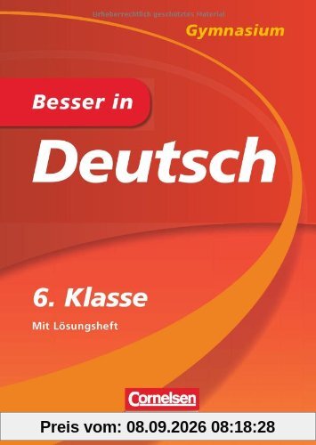 Besser in Deutsch - Gymnasium 6. Klasse - Cornelsen Scriptor