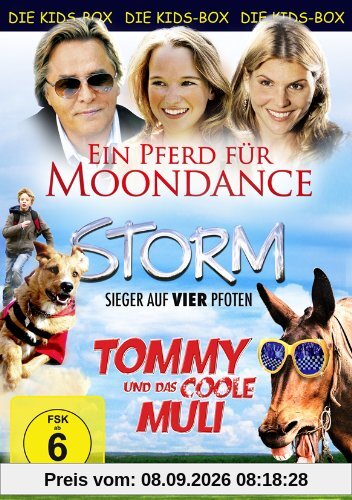 Die Kids-Box 2: Ein Pferd für Moondance, Storm - Sieger auf vier Pfoten, Tommy und das coole Muli [3 DVDs]