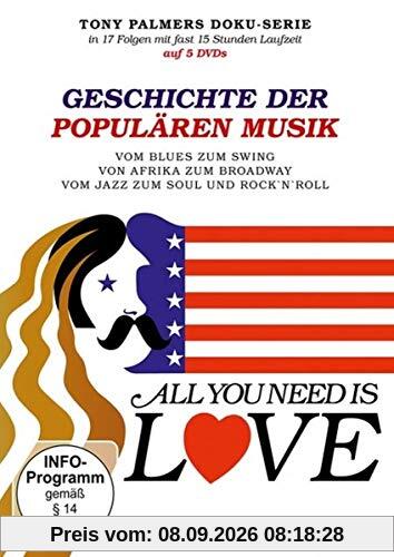 Geschichte der populären Musik - All you need is love - dt. Fassung [5 DVDs]