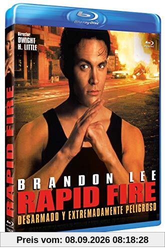 Rapid Fire - Unbewaffnet und Extrem Gefährlich / Rapid Fire (1992) Blu-Ray Spain Import, Deutsche Sprache